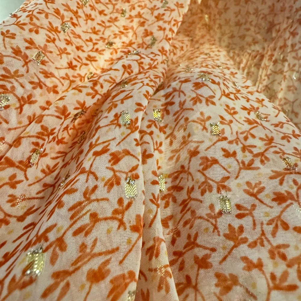 ASOS Floral Maxi Dress in Peach - Picture 5 of 5